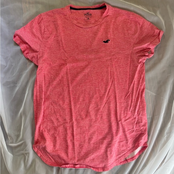 Hollister Men's Heathered Red Tee - Picture 4 of 4